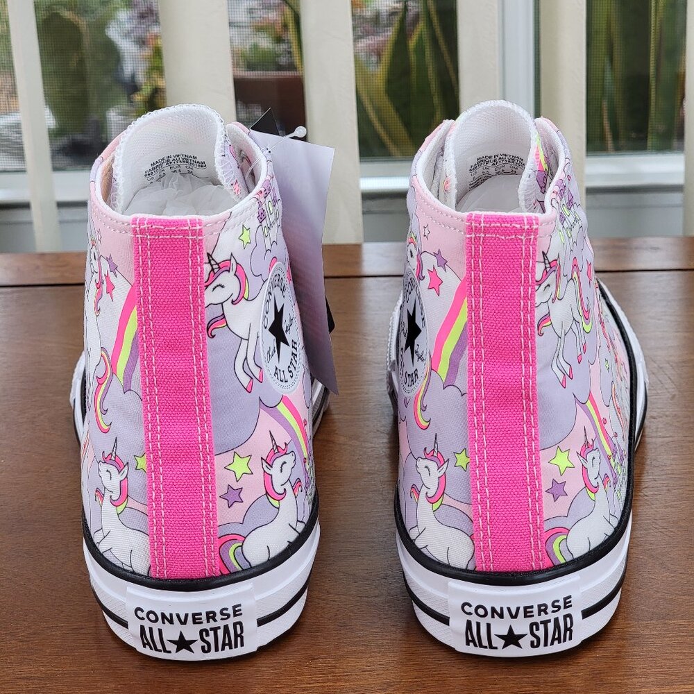 Converse Kids Unicorn Sneakers - Pink and White - Picture 4 of 12